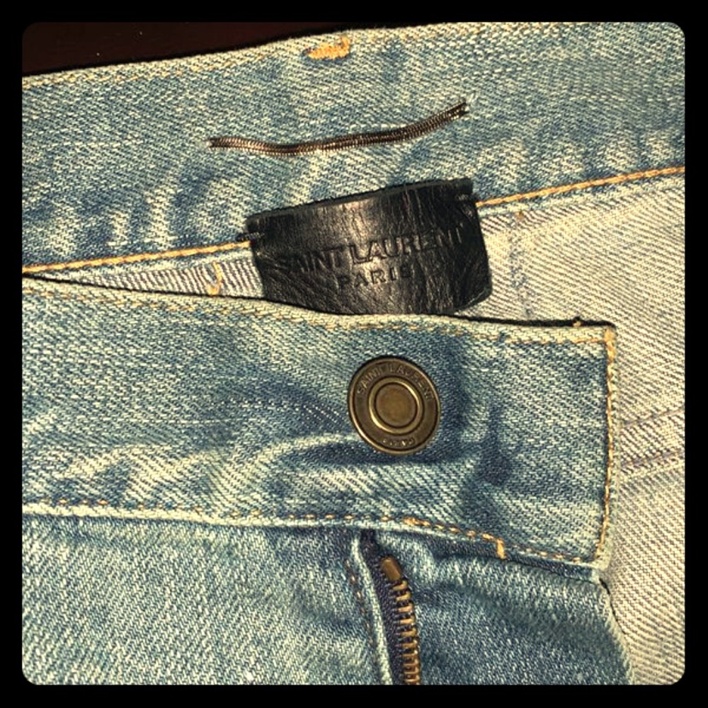 Saint Laurent Distressed denim